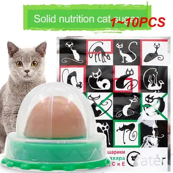 1~10PCS Výživy Mačka Catnip Loptu Protiprachový Kryt Kolo Bezpečné Catnip Snack Lízať Candy Vitamín Puding Catnip Lízatko Pre Cat Kitten