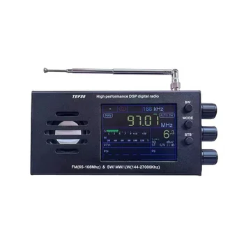 TEF6686 FM(65-108Mhz)&SW/MW/LW(144-27000Khz) DSP Rádio Prijímač RDS s akumulátorom