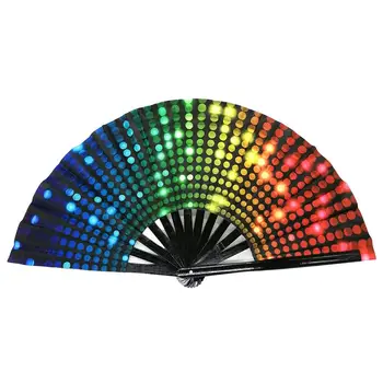 Rainbow Ventilátor Rainbow Skladacie Ventilátor Farebné Ručné Ventilátor Rainbow Party Dekorácie Pride Fanúšikov Ručné Skladanie Fanúšikov Pre Ženy A Mužov