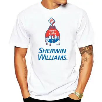 Klasické Sherwin Williams Logo T-Shirt Mens Módne Topy Čaj