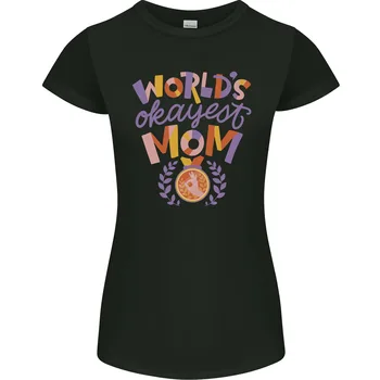 Svety Okayest Mama Matky Deň Múmiový Dámske Drobná Rez T-Tričko s dlhými rukávmi