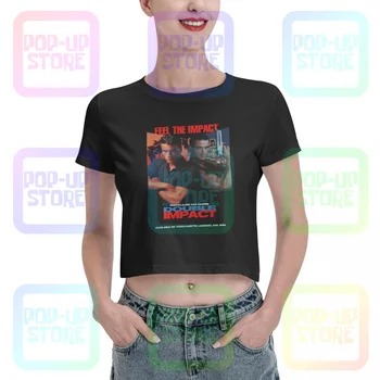 Dvojité Vplyv Van Damme 1990 Film 90. rokov Ženy Plodín Top T-tričko Tee Cool Retro Móda Streetwear Žena Tričko