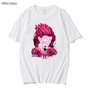 Hunter X Hunter T-Shirts Hisoka Tees Muži/Ženy Tričko HxH Lete Mäkké T-shirt Anime Tlače Top Y2k Šaty, 100% Bavlna Bežné