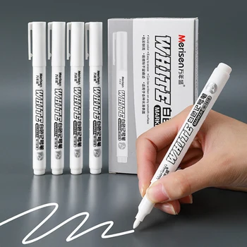 Biela Marker Pero, 1mm Rýchle sušenie Vodotesný Náter Perá pre Pneumatiky Maľovanie Graffiti Touch-up Farby