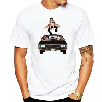 Sam & Dean Nadprirodzené Vintage T-Shirt Impala Dieťa Amerike Mužov Biela S-3Xl Pohode Bežné Tee Tričko