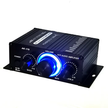 Mini Stereo Zosilňovač Dc12V Dual Channel Hi-Fi Audio Prehrávač Podporuje Mobilný Telefón Dvd Vstup pre Motocykel, Auto Domáce Použitie