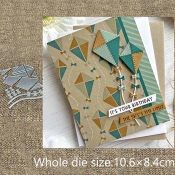 XLDesign Plavidlá Kovové šablóny formy Rezanie Die kite dekorácie zápisník vysekávané Album Papier Karty Plavidlá, Razba