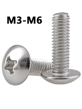 M3 M4 M5 M6 316 Nerezovej Ocele Skrutky Phillips Trám Hlavou Skrutky