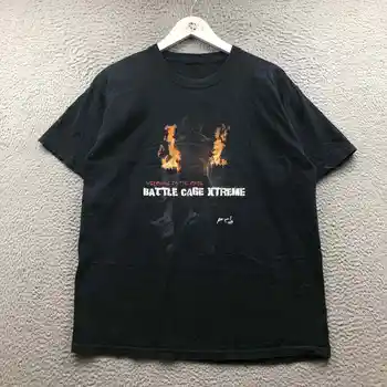 Vintage Vitajte V Klietke Bitka Klietky Xtreme T-Shirt Mens L Krátkym Rukávom Čierna
