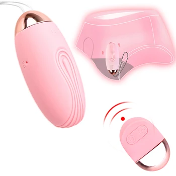 USB stimulátor klitorisu Vodotesné Vibračné Bezdrôtový Skok Sex Vajíčko na Diaľkové Ovládanie Bullet Vibrátor Sexuálne Hračky pre Ženy 10 Rýchlosť