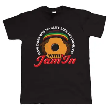 Bob Marley Jam V, Mens Vtip Funny Reggae T Tričko