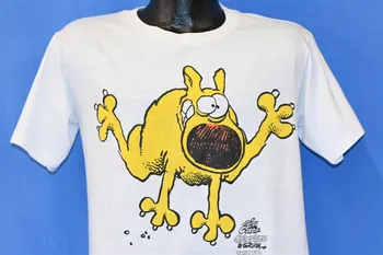 80-tych rokov Matka Hus & Grimm Noviny Comic Strip Grimmy Cartoon T-shirt