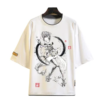 Nové Anime vtuber Atrament umývanie maľovanie na Tričko Muži ženy Krátke Rukávy T-shirt