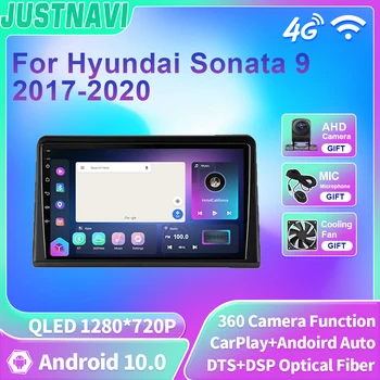 JUSTNAVI QLED Vedúci oddelenia Pre Hyundai Sonata 9 2017 2018 2019 2020 autorádia Hráč 2 Din DSP Carplay WIFI 4G Navigácia GPS, DVD