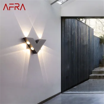 AFRA Stenu Sconce tvaru Vonkajšie Tvorivé Ľahké Nepremokavé, Terasa, Moderné LED Svietidlo Svietidlo Pre Domáce
