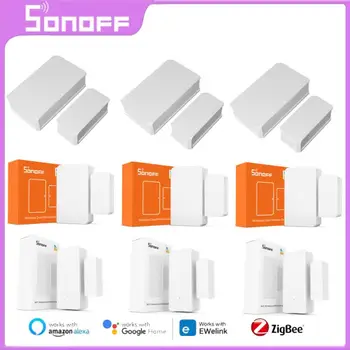 SONOFF DW2 WiFi/ SNZB-04 Zigbee Okno, Senzor Dverí Dvere Smart Home Security Otvorené/Zatvorené Detektory Aplikácia, Riadenie Cez EWeLink Alexa
