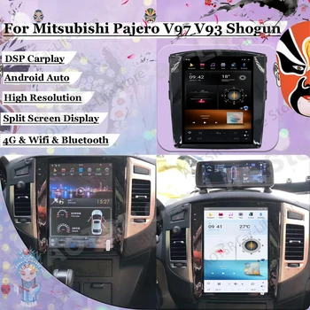 Tesa Obrazovke Android 11 Rádio Prijímač Pre Mitsubishi Pajero V97 V93 Shogun Montero 2006 2007 2008-2019 2020 2021 GPS Vedúci Jednotky