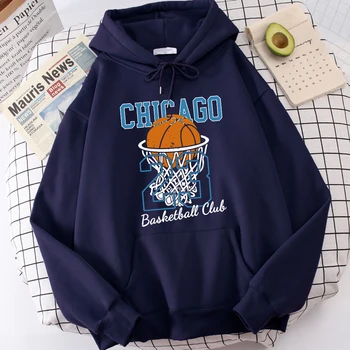Chicago 23 Basketbalový Klub Muž s Kapucňou, Pohodlné Základné Streetwear Klasické Kvalitné Mikiny Bežné Tvorivosti Oblečenie pre Mužov