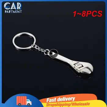 1~8PCS Kľúča Keychain Nehrdzavejúcej Ocele Auto Krúžok High-grade Simulácia Kľúč Kľúč Reťazca keyring Kľúčenka Nástroje Novinka