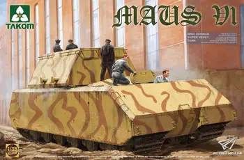 Takom 2049 1/35 Maus V1 druhej svetovej VOJNY nemecká Super Ťažký Tank plastikový Model Auta