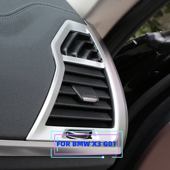 2 ks ABS LHD Prednej Strane Air Vent Kryt Výbava Nálepky na BMW X4 G02 X3 G01 2018 - 2022 Auto odvzdušňovací Panel Nálepky Príslušenstvo