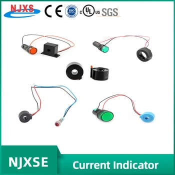 NJXSE Led Aktuálny Indikátor 5A 20A 30A 50A 100A CT AC Signál Monitor Svetlo výrobnú Cenu prúdového Transformátora s Led Indikátor