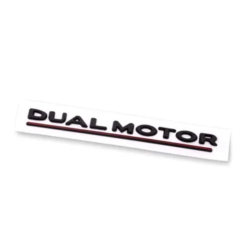 Pre Tesla Model 3 Y X Y Dual Motorových Znak - 3D Dual Motorových Odznak Nálepky Dekor Výkon Odznak Príslušenstvo