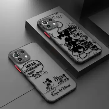 Mickey Mouse Cartoon Telefón puzdro Pre Xiao Poco X3 NFC X4 X5 13 Pro Mi 11 12 10 Lite M3 M5 C40 Pevný Matný Shell Rám Funda