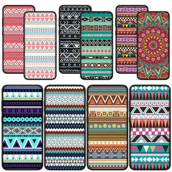 Kvet Aztec Tribal Kmeňa Farebné Puzdro pre Samsung Galaxy Note 20 Ultra 10 8 9 S10 Lite S9 + A6, A8 Plus A7 A9 Kryt Prípade