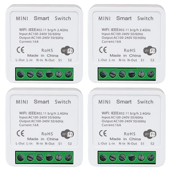Wifi Smart Switch zapnutie Svetla, APLIKÁCIU Diaľkové Ovládanie, Hlasové Ovládanie, LAN Ovládanie, 2 Spôsob 16A