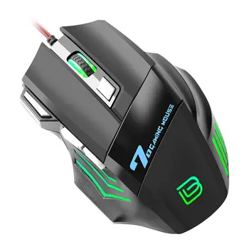 Vysoká Kvalita Počítač Káblové RGB Dýchanie Lampa 7D Palebnú silu Tlačidlo USB Káblové Myší Počítačových Myší G5 Svetelný Myši Gaming Mouse