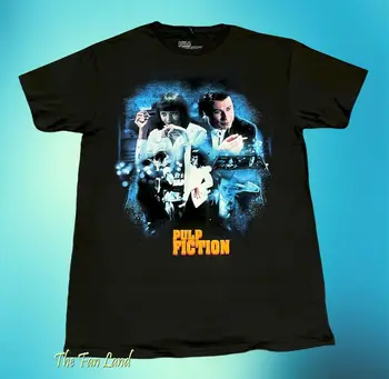 Nové Pulp Fiction Uma Thurman 1994 John Travolta Čierne Pánske Vintage T-Shirt