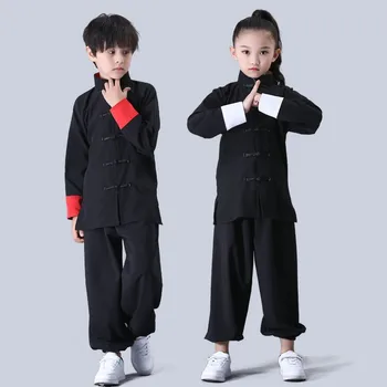 Detské Bojových Umení Výkon Oblečenie Deti Hore+Nohavice 2-dielny Oblek Wushu Školenia Oblečenie Čínskej Kung-Fu Jednotné LE460