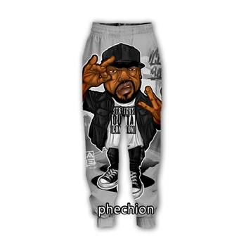 phechion Nové Muži/Ženy Ice Cube 3D Vytlačené Bežné Nohavice Módne Streetwear Mužov Voľné Športové Dlhé Nohavice F161