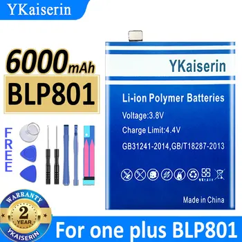YKaiserin BLP801 6000mAh Batéria Pre OnePlus 1. 8T BLP801 Vysokej Kvality Batterij + Trať Č.
