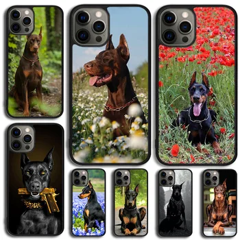 Zvieratá Doberman psa Telefón puzdro Pre iPhone 15 14 13 12 Mini 11 Pro Max SE 2020 6 7 8 Plus X XS Max XR Kryt Plášťa coque