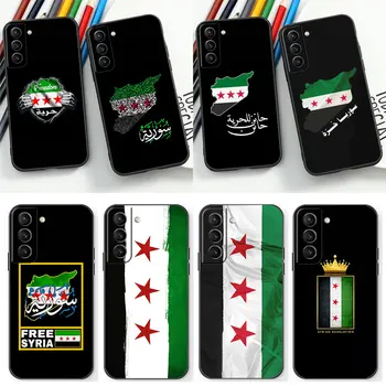 Sýrska Revolúcia Vlajka Telefón puzdro Pre Samsung Galaxy S22 S23 S21 S20 Ultra 5G Fe S10 S10E S9 S8 Plus Čierne Mäkké Silikónové Krytie