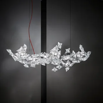 Hanami Prívesok Lampa Taliansko kvet svetlo Spojov dizajn transparentné akrylátové lampa odtiene Dekoratívne Tvorivé jedáleň izba dekor