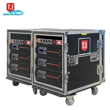 Profesionálny zvuk audio systémom line array reproduktory, zosilňovač štyri kanálový zosilňovač pre koncerty