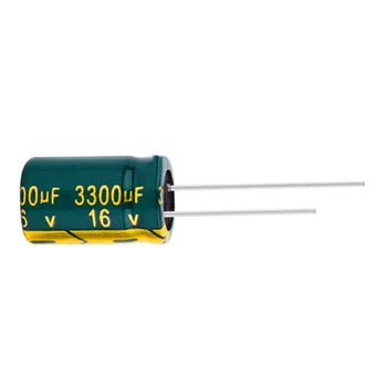 6pcs 16V 3300UF 10*25 Low ESR/Impedancia vysoká frekvencia hliníkové elektrolytický kondenzátor veľkosť 10*20 MM 3300UF 16V 20%