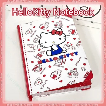 Hello Kitty Notebook Študent Kawaii Farba Stránke Prípade Pevného Notebook Dievča Srdce Super Cute Kitty Cat Denník Študenta Dodávky