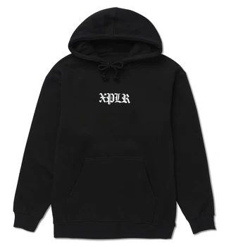 XPLR Sam a Colby Chainlink unisex móda hoodie dlho puzdre šnúrkou vrecku bežné pulóver