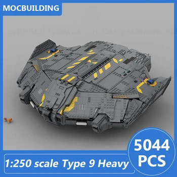 Ťažké Space Battleship Model 1:250 Rozsahu Typu 9 Moc Stavebné Bloky DIY Zhromaždiť Tehly Displej Zbierka Hračiek, Darčekov 5044PCS