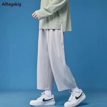 S-8XL Tenké Nohavice Ženy opaľovací Krém, Priedušné, Mäkké Voľné Rovno Členok-dĺžka Lete Streetwear Pevné Minimalistický Hladké Harajuku
