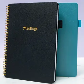A5 Notebook Premium Loose-leaf poznámkový blok s Perom Slot Týždenný Plánovač Papiernictvo Darček pre Organizované Plánovanie Pribrala Papier