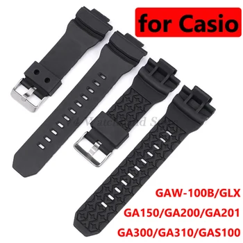 Silikónové Hodinky Pásmo pre GA-150 GA-200/201 GA300/310 GLX Nahradenie Popruhy Watchband Náramok pre Casio Hodinky, Príslušenstvo