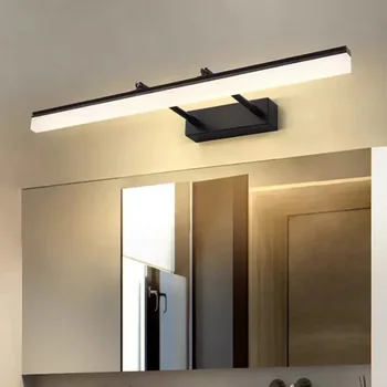 Kúpeľňa Predné Zrkadlo Nástenné Svietidlo Vodotesný, Anti-fog Zdvíhateľnej Sconce Nástenné Svetlo make-up Zrkadlo Nástenné Svetlá