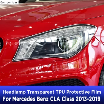 Auto Svetlometov na Ochranu Transparentné Repair Anti-Scratch Ochranný Film TPU Nálepky Na Mercedes Benz CLA Triedy 2013-2019