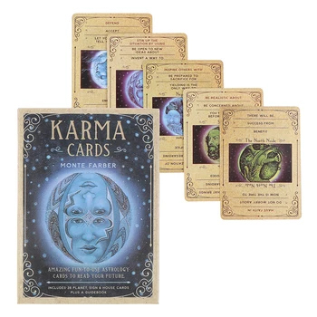 1Box Karma Oracle Kariet, veštenie Veštenie Tarot Paluba Rodinnú oslavu Voľný Stôl Hra Karma Karty Tarot Paluba
