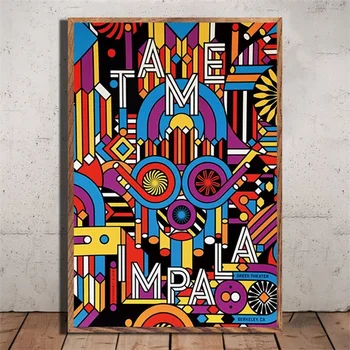 Tame Impala Trippy psychedelickej hudby hviezda art, maliarske plátna plagát na stenu domáce dekorácie